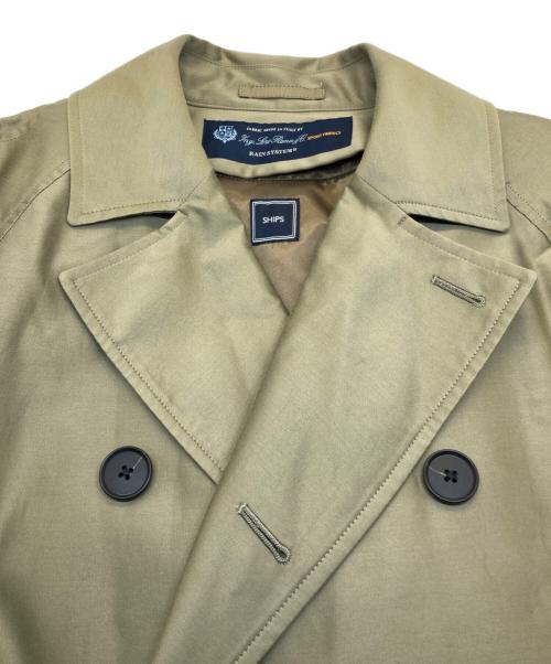 SHIPS（シップス）SHIPS (シップス) LORO PIANA (ロロピアーナ) RAIN SYSTEM トレンチ コート オリーブ サイズ:Mの古着・服飾アイテム