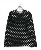 COMME des GARCONS COMME des GARCONSコムデギャルソン コムデギャルソン）の古着「ドットカットソー」｜ブラック