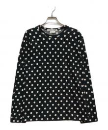 COMME des GARCONS COMME des GARCONS（コムデギャルソン コムデギャルソン）の古着「ドットカットソー」｜ブラック