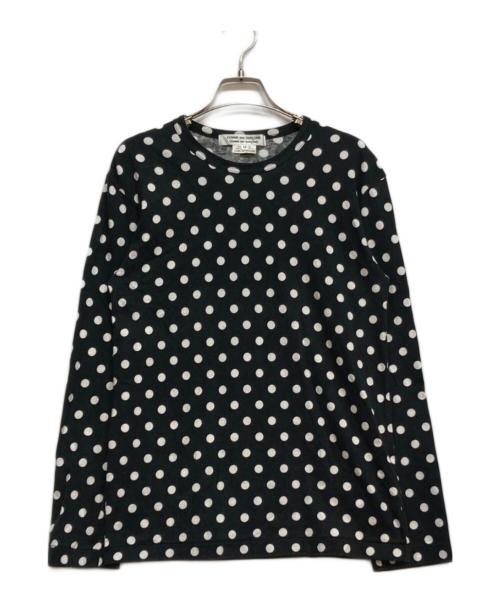 COMME des GARCONS COMME des GARCONS（コムデギャルソン コムデギャルソン）COMME des GARCONS COMME des GARCONS (コムデギャルソン コムデギャルソン) ドットカットソー ブラック サイズ:Mの古着・服飾アイテム