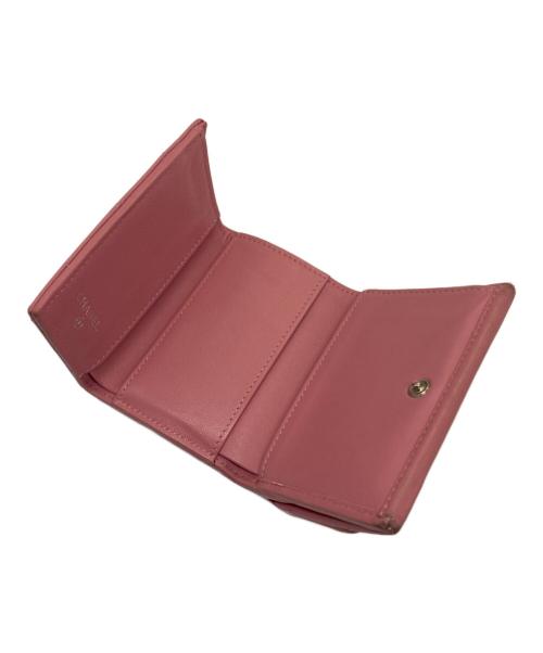 CHANEL（シャネル）CHANEL (シャネル) スターココマーク マトラッセコンパクトウォレット ピンクの古着・服飾アイテム