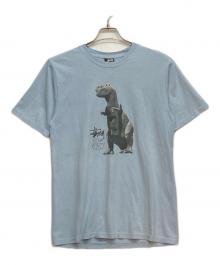 stussy（ステューシー）の古着「BIG&MEATY PIGMEXT DYEDプリントTシャツ」｜スカイブルー