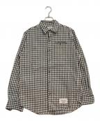 WACKO MARIAワコマリア）の古着「ギンガムチェックシャツ」｜ブラック