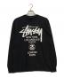 stussy（ステューシー）の古着「WORLD TOUR ロングスリーブ Tシャツ」｜ブラック