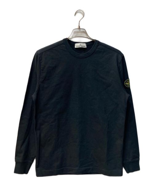 STONE ISLAND（ストーンアイランド）STONE ISLAND (ストーンアイランド) ヘビーウェイト クルーネック カットソー ブラック サイズ:Mの古着・服飾アイテム