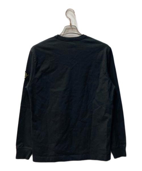 STONE ISLAND（ストーンアイランド）STONE ISLAND (ストーンアイランド) ヘビーウェイト クルーネック カットソー ブラック サイズ:Mの古着・服飾アイテム
