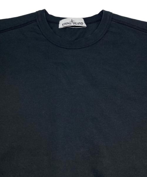 STONE ISLAND（ストーンアイランド）STONE ISLAND (ストーンアイランド) ヘビーウェイト クルーネック カットソー ブラック サイズ:Mの古着・服飾アイテム