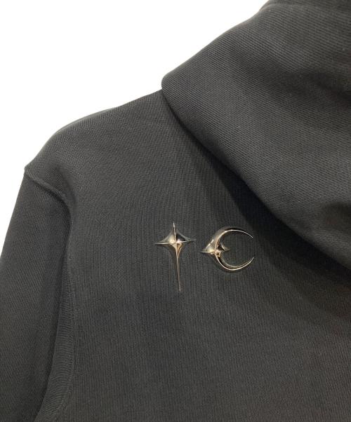 THUG CLUB（サグ クラブ）THUG CLUB (サグ クラブ) ARMOR HOODIE TCロゴ スタッズ パーカー ブラック サイズ:2の古着・服飾アイテム