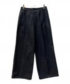 AURALEEオーラリー）の古着「チノタック ワイドパンツ」｜ネイビー