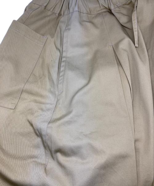 SAGE NATION（セイジ ネーション）SAGE NATION (セイジ ネーション) BOX PLEAT TROUSER ベージュ サイズ:Ｓの古着・服飾アイテム