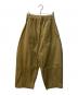 SAGE NATION (セイジ ネーション) BOX PLEAT TROUSER ベージュ サイズ:Ｓ：20000円