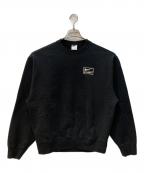 NIKE×stussyナイキ×ステューシー）の古着「Washed NRG Fleece Crewneck」｜ブラック