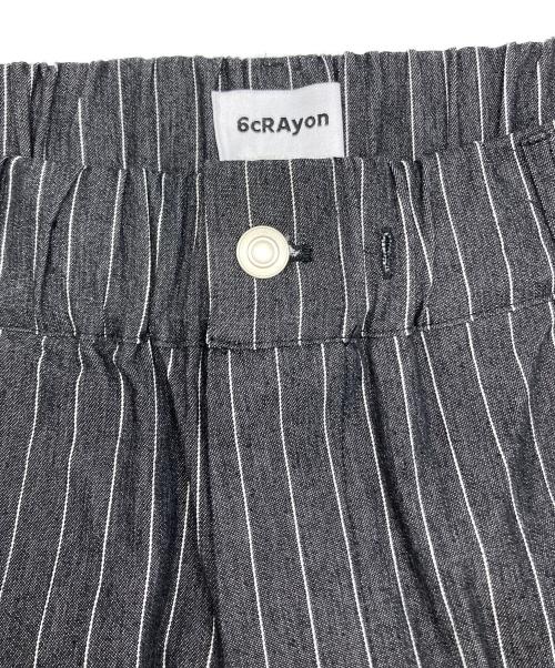 6cRAyon（シックスクレヨン）6cRAyon (シックスクレヨン) ワイドレッグショーツ グレー サイズ:Mの古着・服飾アイテム