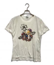 Vivienne Westwood（ヴィヴィアンウエストウッド）の古着「オーブ プリント Tシャツ」｜ホワイト