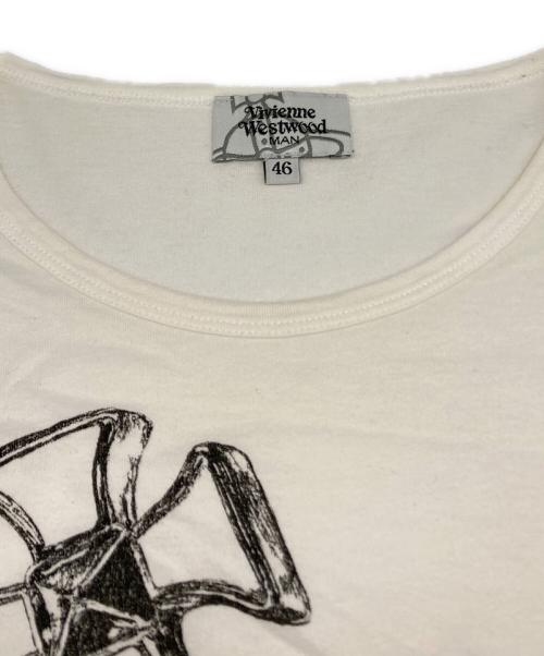 Vivienne Westwood（ヴィヴィアンウエストウッド）Vivienne Westwood (ヴィヴィアンウエストウッド) オーブ プリント Tシャツ ホワイト サイズ:46の古着・服飾アイテム