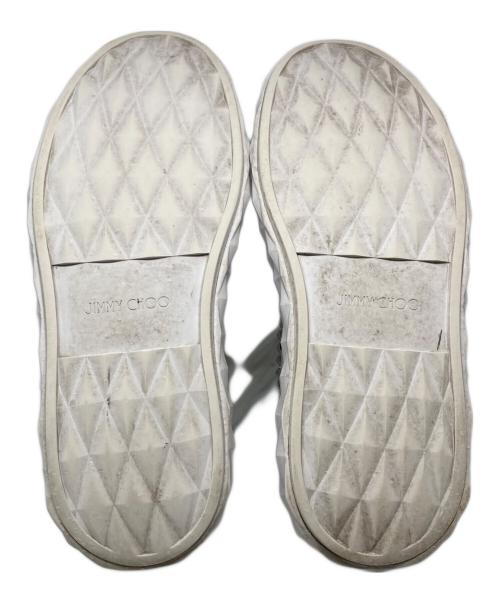 JIMMY CHOO（ジミーチュウ）JIMMY CHOO (ジミーチュウ) ダイヤモンド スタッズ スニーカー ホワイト サイズ:42の古着・服飾アイテム