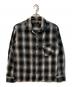ADDICT CLOTHES（アディクト クローズ）の古着「チェックネル シャツ」｜ホワイト×ブラック