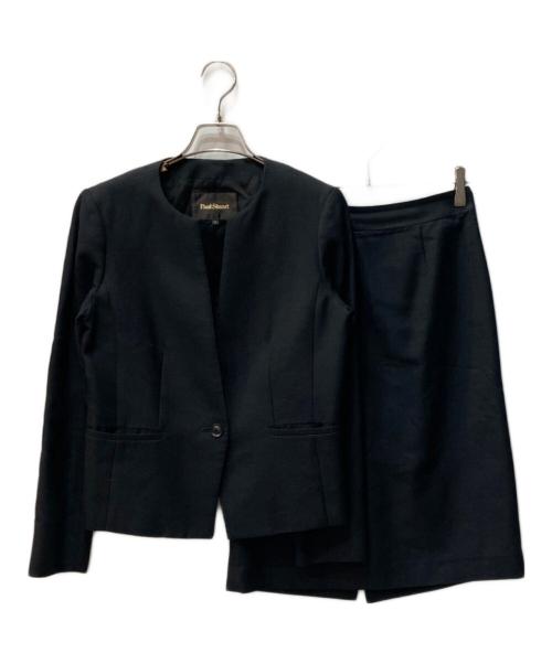 Paul Stuart（ポールスチュアート）Paul Stuart (ポールスチュアート) シルク混 bセットアップ スーツ ブラック サイズ:6の古着・服飾アイテム