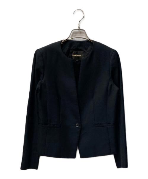 Paul Stuart（ポールスチュアート）Paul Stuart (ポールスチュアート) シルク混 bセットアップ スーツ ブラック サイズ:6の古着・服飾アイテム