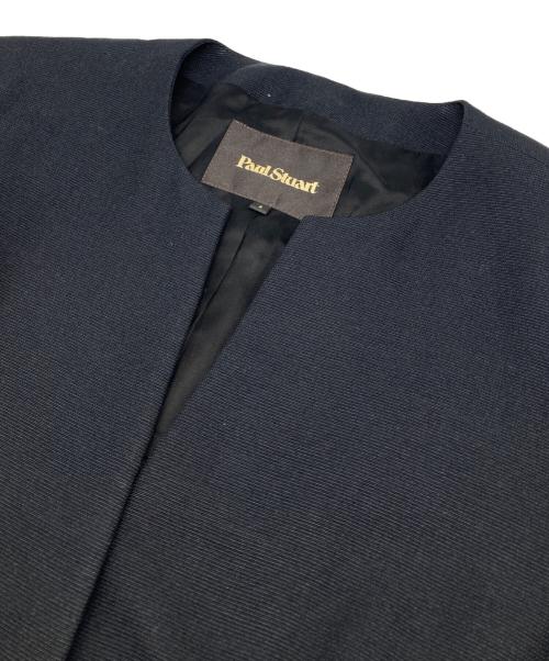 Paul Stuart（ポールスチュアート）Paul Stuart (ポールスチュアート) シルク混 bセットアップ スーツ ブラック サイズ:6の古着・服飾アイテム