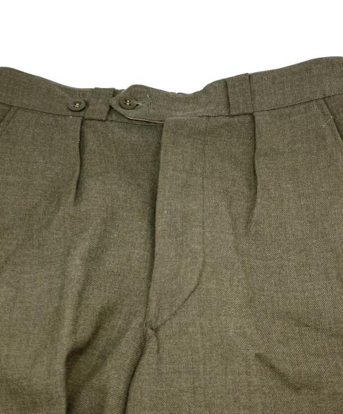 ベルギー軍（ベルギーグン）ベルギー軍 (ベルギーグン) ウール スラックス オリーブ サイズ:77/80の古着・服飾アイテム