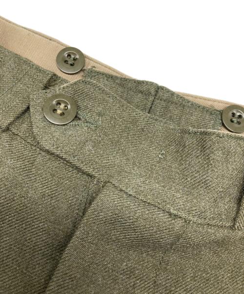 ベルギー軍（ベルギーグン）ベルギー軍 (ベルギーグン) ウール スラックス オリーブ サイズ:77/80の古着・服飾アイテム