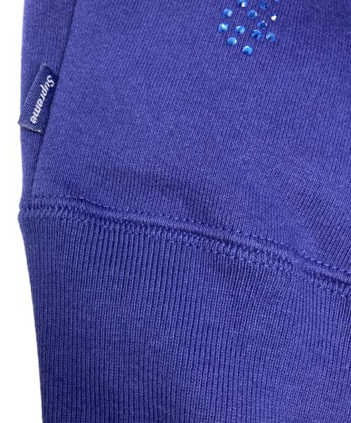 SUPREME（シュプリーム）SUPREME (シュプリーム) Rhinestone Zip Up Hooded パープル サイズ:Lの古着・服飾アイテム