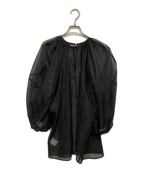 CLANE（クラネ）CLANE (クラネ) バルーンシアーパフスリーブ ブラック サイズ:1の古着・服飾アイテム