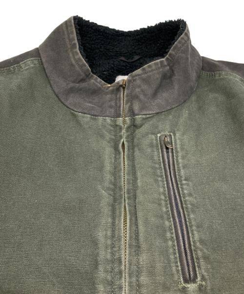 CarHartt（カーハート）CarHartt (カーハート) 裏ボア ベスト グリーン×ブラック サイズ:2XLの古着・服飾アイテム