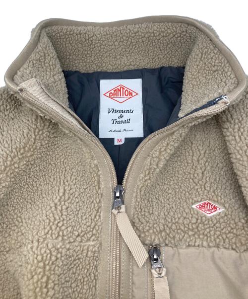 DANTON（ダントン）DANTON (ダントン) スタンドカラーボアフリースジャケット ベージュ サイズ:Ｍの古着・服飾アイテム