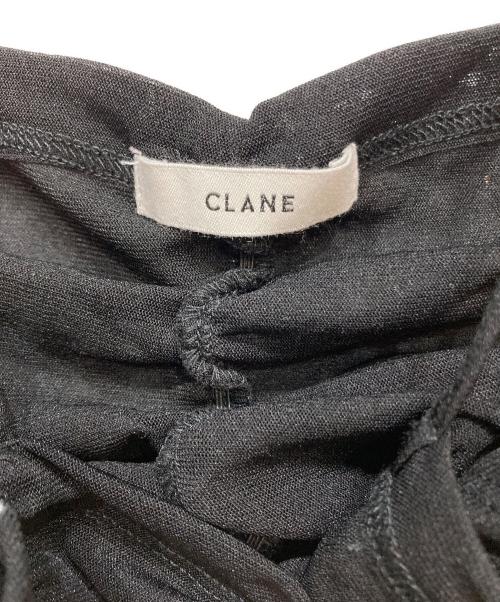 CLANE（クラネ）CLANE (クラネ) SHIRRING CAMI TOPS ブラック サイズ:1の古着・服飾アイテム