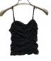 CLANE (クラネ) SHIRRING CAMI TOPS ブラック サイズ:1：5000円