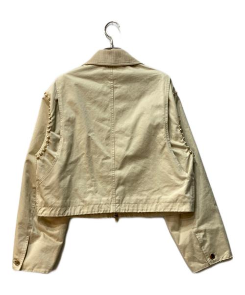 Sandro（サンドロ）Sandro (サンドロ) Embellished cotton-twill jacket ベージュ サイズ:FREEの古着・服飾アイテム
