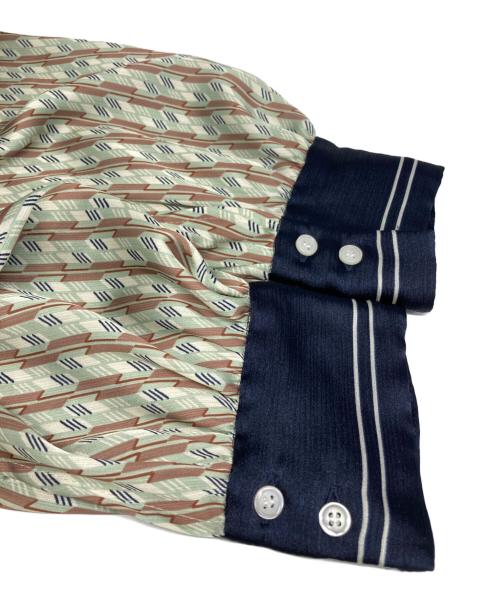 Lily Brown（リリーブラウン）Lily Brown (リリーブラウン) バイカラー2Wayボウタイワンピース グリーン サイズ:1の古着・服飾アイテム