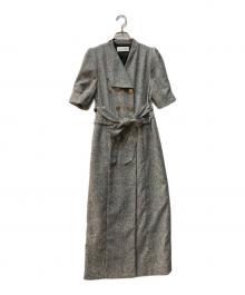 Lily Brown（リリーブラウン）の古着「ダブルトレンチワンピース」｜グレー
