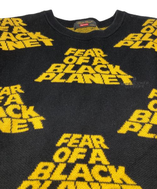 SUPREME（シュプリーム）SUPREME (シュプリーム) UNDERCOVER (アンダーカバー) PUBLIC ENEMY (パブリック エネミー) FEAR OF A BLACK PLANET SWEATER ブラック サイズ:Mの古着・服飾アイテム