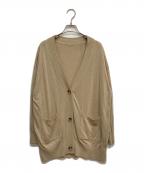 DEUXIEME CLASSEドゥーズィエム クラス）の古着「リネン混 ニット カーディガン」｜ベージュ