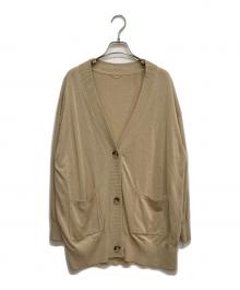 DEUXIEME CLASSE（ドゥーズィエム クラス）の古着「リネン混 ニット カーディガン」｜ベージュ