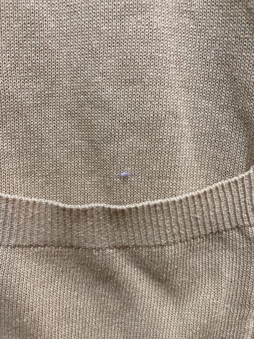 DEUXIEME CLASSE（ドゥーズィエム クラス）DEUXIEME CLASSE (ドゥーズィエム クラス) リネン混 ニット カーディガン ベージュ サイズ:FREEの古着・服飾アイテム