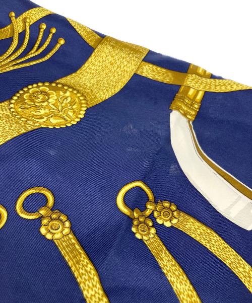 HERMES（エルメス）HERMES (エルメス) パリのガウチョ ホワイト×ネイビー サイズ:サイズ詳細参照の古着・服飾アイテム