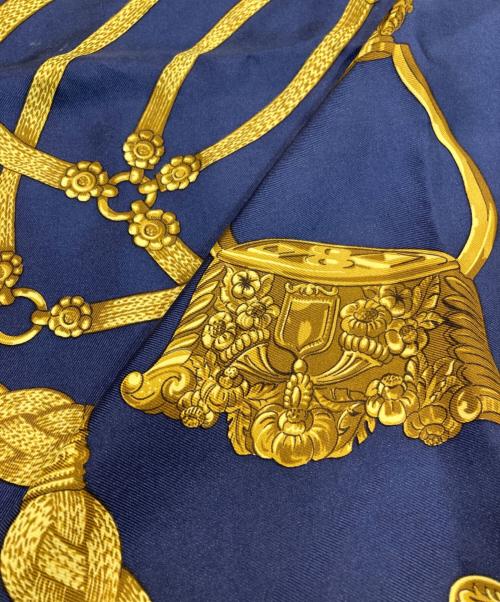 HERMES（エルメス）HERMES (エルメス) パリのガウチョ ホワイト×ネイビー サイズ:サイズ詳細参照の古着・服飾アイテム