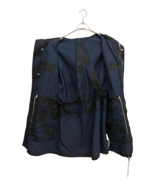 ARMANI EXCHANGE（アルマーニ エクスチェンジ）ARMANI EXCHANGE (アルマーニ エクスチェンジ) カモ柄 モッズコート ネイビー サイズ:ＸＳの古着・服飾アイテム