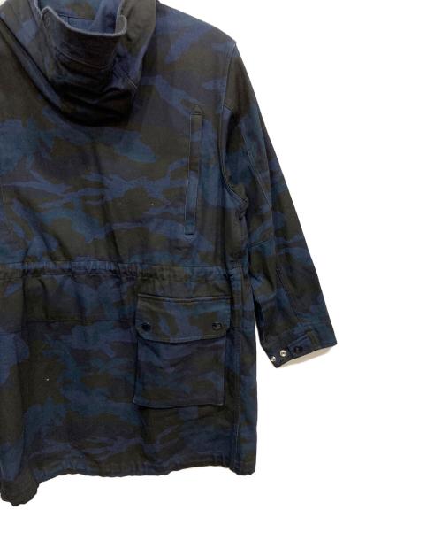 ARMANI EXCHANGE（アルマーニ エクスチェンジ）ARMANI EXCHANGE (アルマーニ エクスチェンジ) カモ柄 モッズコート ネイビー サイズ:ＸＳの古着・服飾アイテム