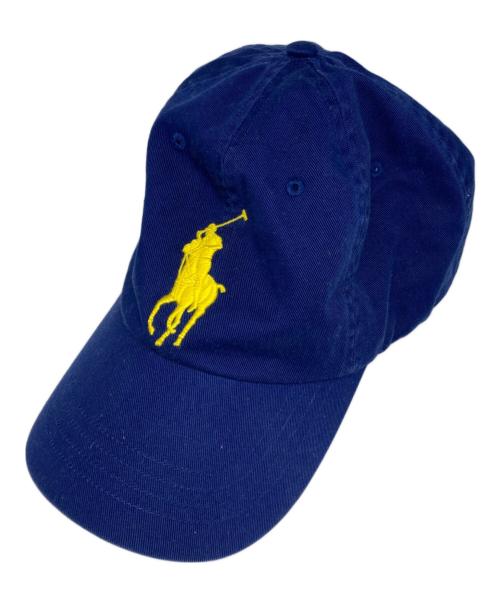 POLO RALPH LAUREN（ポロ・ラルフローレン）POLO RALPH LAUREN (ポロ・ラルフローレン) ビック ポニーロゴ キャップ ブルー サイズ:FREEの古着・服飾アイテム