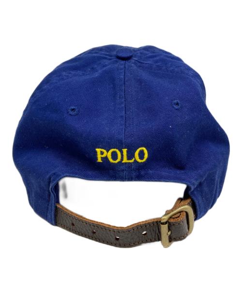 POLO RALPH LAUREN（ポロ・ラルフローレン）POLO RALPH LAUREN (ポロ・ラルフローレン) ビック ポニーロゴ キャップ ブルー サイズ:FREEの古着・服飾アイテム
