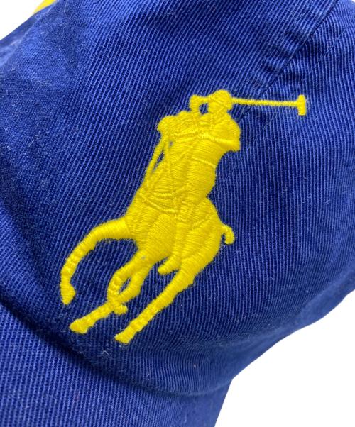 POLO RALPH LAUREN（ポロ・ラルフローレン）POLO RALPH LAUREN (ポロ・ラルフローレン) ビック ポニーロゴ キャップ ブルー サイズ:FREEの古着・服飾アイテム