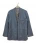 BACCA（バッカ）の古着「ウールサキソニー ノーカラー ジャケット」｜ブルー