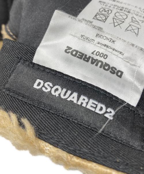 DSQUARED2（ディースクエアード）DSQUARED2 (ディースクエアード) ICON ボア キャップ ベージュ サイズ:FREEの古着・服飾アイテム