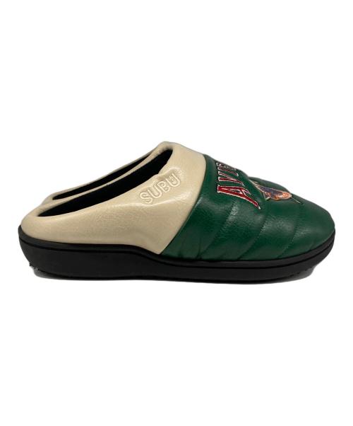 AVIREX（アヴィレックス）AVIREX (アヴィレックス) SUBU (スブ) VEGAN LEATHER SANDALS WILDBEARWILDBEAR グリーン×ベージュ サイズ:サイズ詳細参照の古着・服飾アイテム