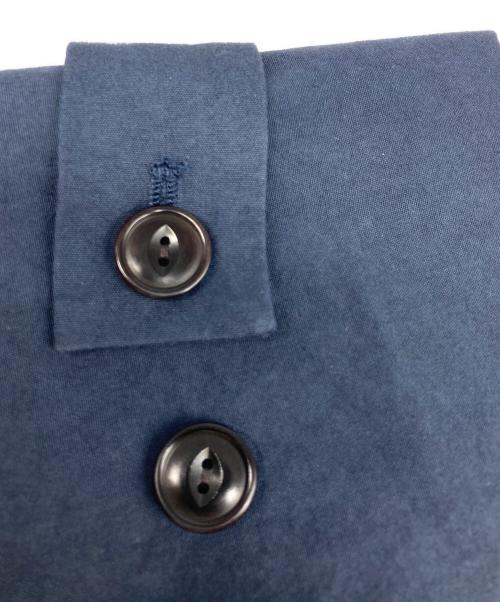 ADIEU TRISTESSE LOISIR（アデュートリステス ロワズィール）ADIEU TRISTESSE LOISIR (アデュートリステス ロワズィール) グランジ コットン ポプリンステンカラーコート ネイビー サイズ:FREEの古着・服飾アイテム